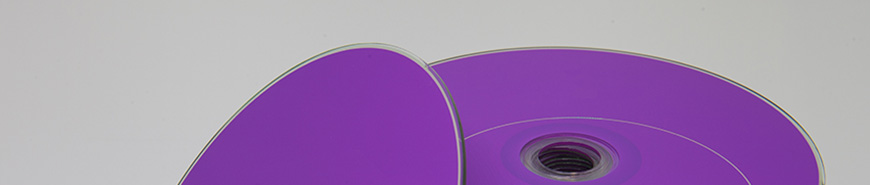 Picture shows CDs as an example for the application of printing inks for CD printing.