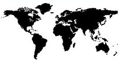 Marabu distribution partners on a world map